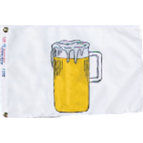 12INX18IN NYL-GLO BEER FLAG