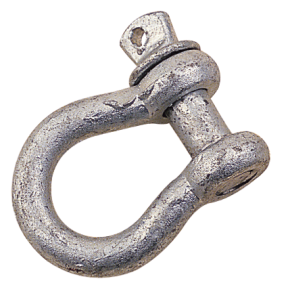GALV. ANCHOR SHACKLE 3/8IN NON-RATED