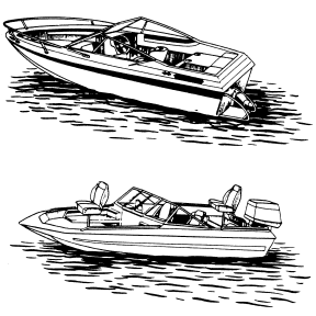 Conventional V-Hull Runabout Boat Covers