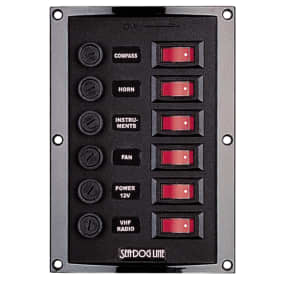 4 & 6-Gang Rocker Switch DC Fuse Panel