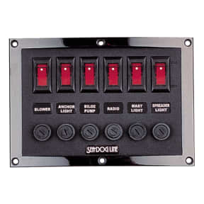 4 & 6-Gang Rocker Switch DC Fuse Panel