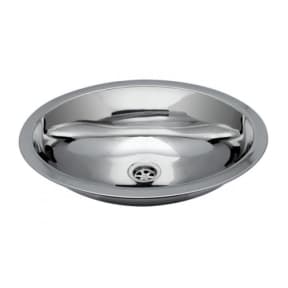 Oval Sink - Brushed SS Finish With Mounting Studs