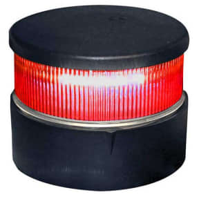 Aqua Signal Series 34 LED All-Round Navigation Light with Red Beam Black Housing