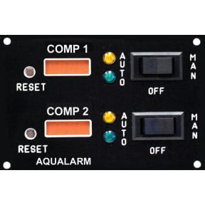 Aqualarm Bilge Pump Cycle Counter with 3 Way Pump Switch - Twin Bilge Compartments