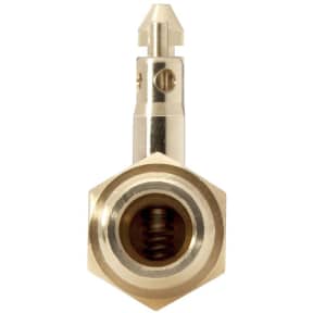End View of Attwood OMC/Johnson/Evinrude Portable Fuel Tank Fitting - 1/4" NPT, Brass