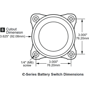 Blue Sea 350A e-Series Battery Selector Switch