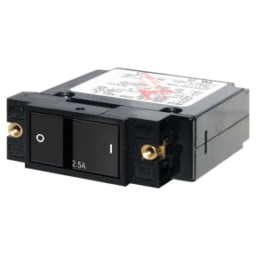 AC/DC Single Pole Flat Rocker Circuit Breakers