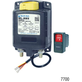 main view of Blue Sea Systems 500A ML Series Remote On/Off Battery Switch - w/ Backup Manual Control