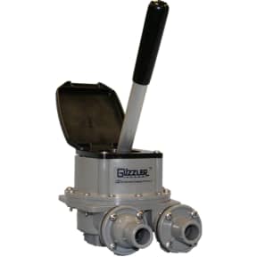 front view of Bosworth Guzzler 450 Series Thru-Deck Manual Pump - 1-1/8" Hose, Up to 10 GPM