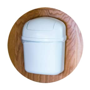 mounted of Camco Cabinet Mount Trash Can