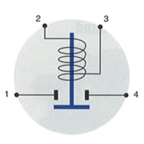 Diagram of Cole Hersee Standard Solenoid - 24V, 85A Continuous Duty