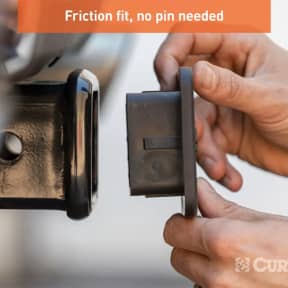 in use of Curt Manufacturing 2" Rubber Hitch Tube Cover