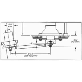 Dimensions of Edson Marine CD-i Geared Classic 402 Series Steering Pedestals - For Boats to 50 Feet