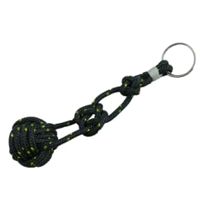 black of Fisheries Supply Brand Monkey Fist Keychain