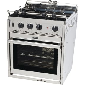 Force 10 Electric Stove, Three Burner Ceramic Top