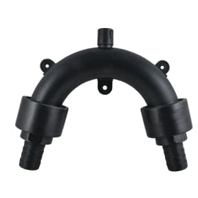 black of Forespar Vented Loops with Integral Hose Barbs