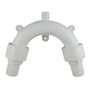 white of Forespar Vented Loops with Integral Hose Barbs