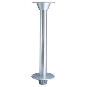 Flush Mount Base with Fluted Anodized Tube, 3-Piece Set