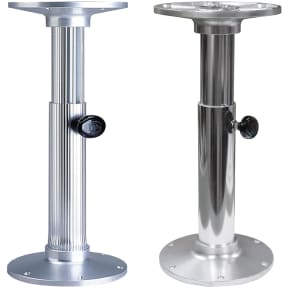 Manual Adjustable Table Pedestal - Satin Finish