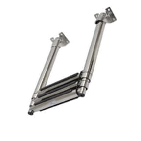 folded of Garelick Out of Sight Under Platform Telescoping 3-Step SS Ladder