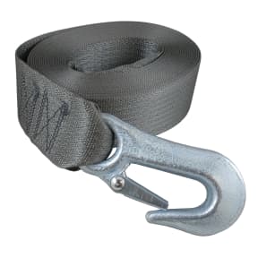 angled view of Gator Tuff 2" Winch Strap with Sewn Loop End - 20 or 25 ft