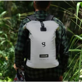 in use of Geckobrands 30L Backpack Dry Bag Cooler