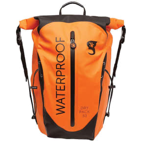 Orange Bag Front View of Geckobrands Paddler 30L Dry Bag Backpack