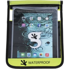 Green Front View of Geckobrands Waterproof iPad/Large Tablet Dry Bag