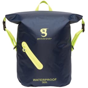 navy neon front of Geckobrands 30L Waterproof Lightweight Backpack