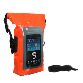 Orange View of Geckobrands Waterproof Phone Tote Bag 