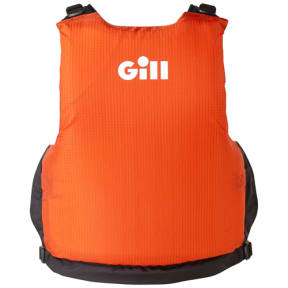 orange back of Gill Front Zip PFD - Youth and Child