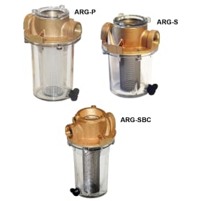 main view of Groco ARG Series Single Raw Water Strainer