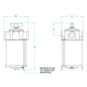 dia of Groco SA Series Raw Water Strainers