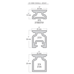 22 mm Small Boat CB Track