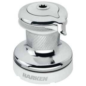 Composite Top white of Harken Radial All-Chrome Two-Speed Self-Tailing White Winch