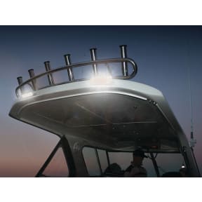 Hella 200 Lumen Sea Hawk LED Flood Lights - Bracket Mount in Use