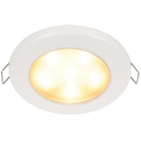 Hella 3-3/4" Warm White EuroLED 95 LED Recessed Down Light - White Bezel, Clip