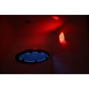 Hella 5" EuroLED 130 Touch Dome Light - Red Light in Use