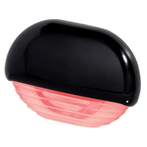 Hella Easy Fit LED Courtesy Lamp - Red Lamp, Black Trim