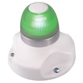 Hella NaviLED 360 - All-Round Navigation Light - Green, White Base