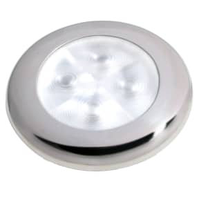 Slim Line LED Round 3" Lamps - White Light, Stainless Trim