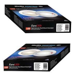 Packaging of Hella Warm White / Red Recessed EuroLED Touch Lamp