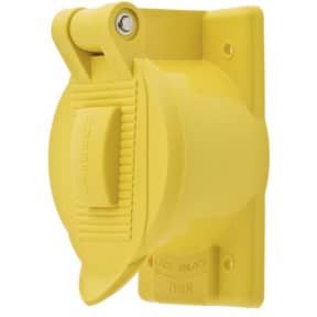 closed view of Hubbell Marine Grade Outlet Lift Cover Plate