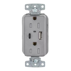 USB Charger Duplex Receptacles Type-C and Type A-C