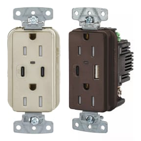 USB Charger Duplex Receptacles Type-C and Type A-C