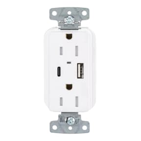 USB Charger Duplex Receptacles Type-C and Type A-C