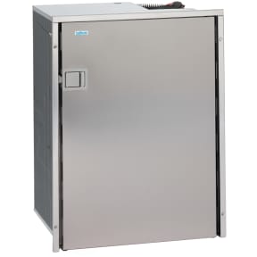 Closed View of Isotherm Cruise 130 Drink Stainless Steel AC DC Fridge Only - 4.6 Cu Ft,130 Liters