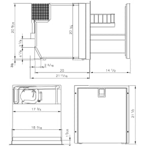 Drawer 55 Frost-Free Freezer Only - Stanless Steel Door