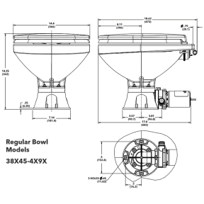 Quiet Flush E2 Marine Toilet