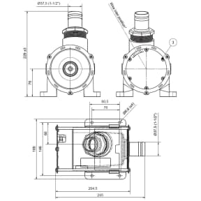 4000 GPH Heavy Duty High Flow Livewell Pump